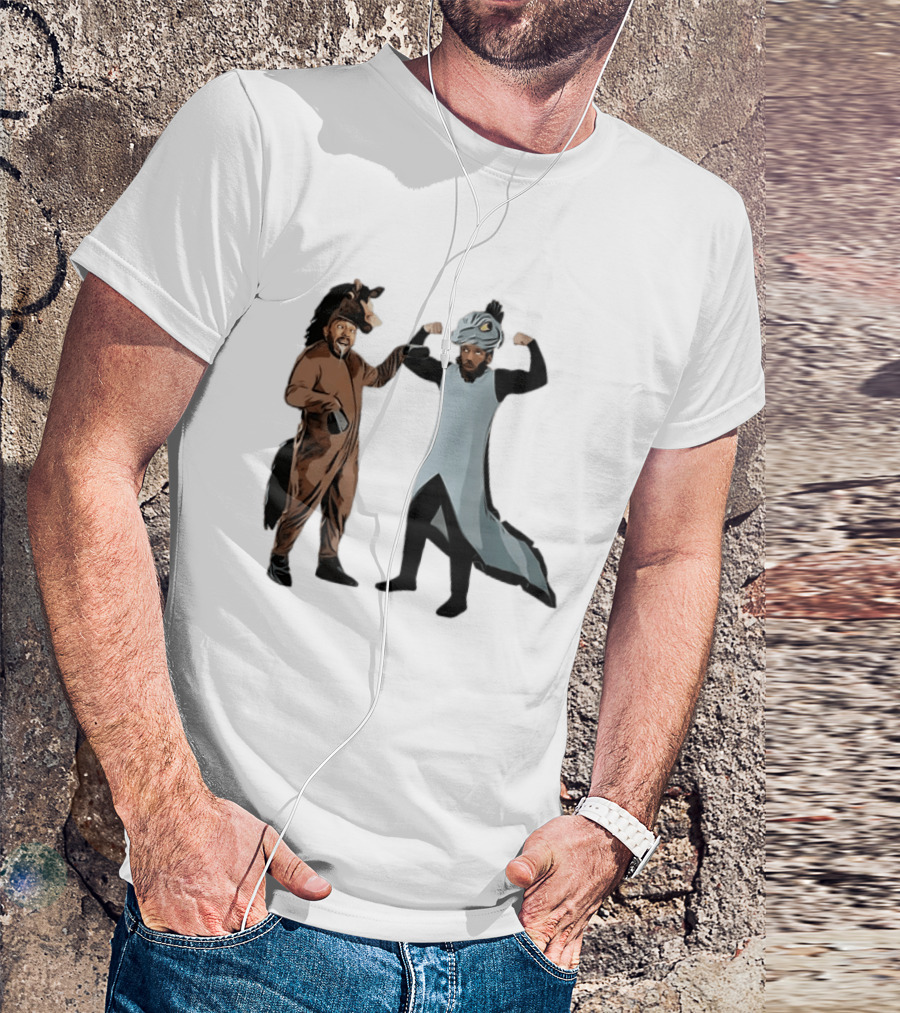 James Harden Joel Embiid Horse And Dinosaur Costumes Basketball Duo T-Shirt