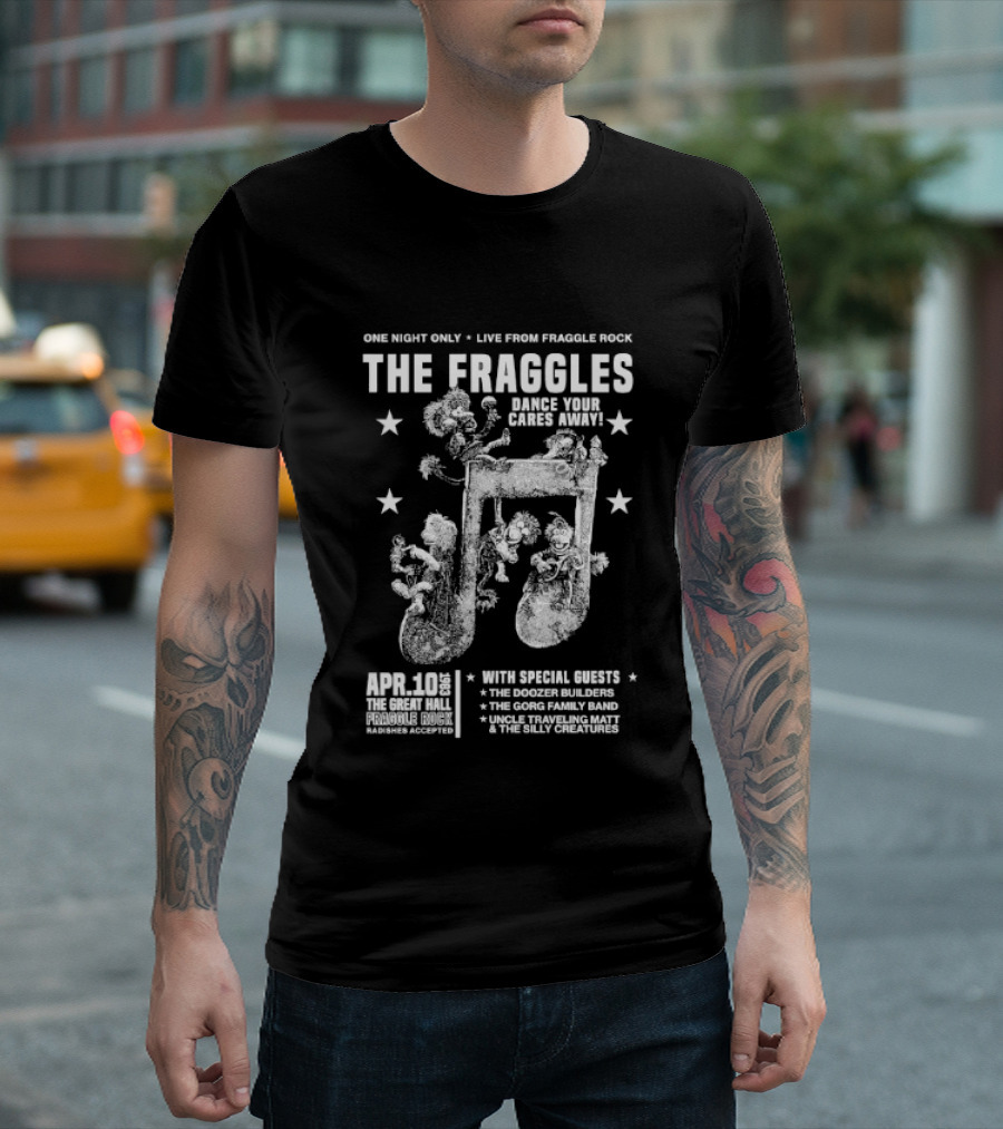 Live From Fraggle Rock The Fraggles Dance Your Cares Away One Night Only T-Shirt
