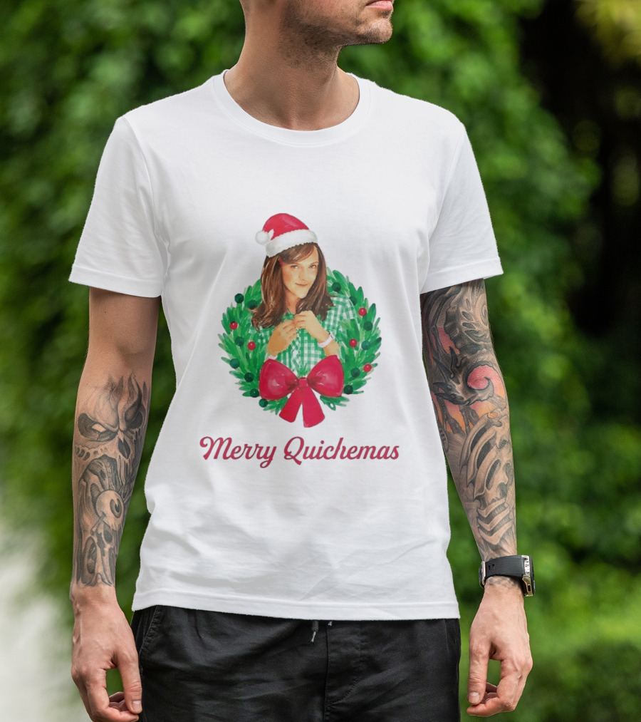 Merry Quichemas Leslie Knope Parks And Recreation Christmas Wreath T-Shirt