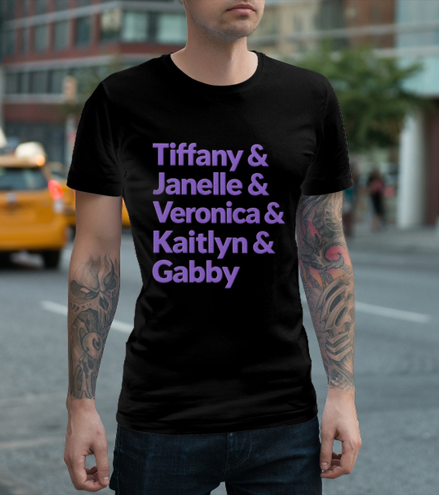 Tiffany Janelle Veronica Kaitlyn Gabby Golden State Valkyries WNBA T-Shirt
