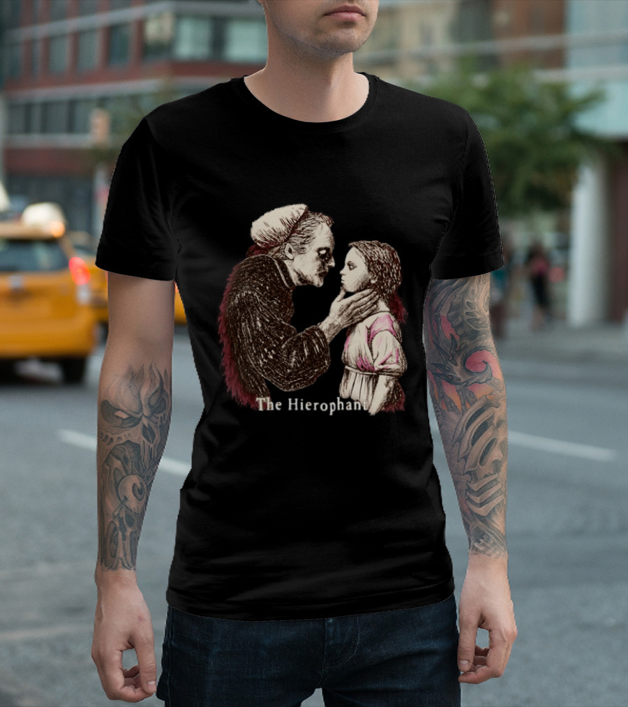 Hierophant Tarot Card Occult Esoteric Divination T-Shirt