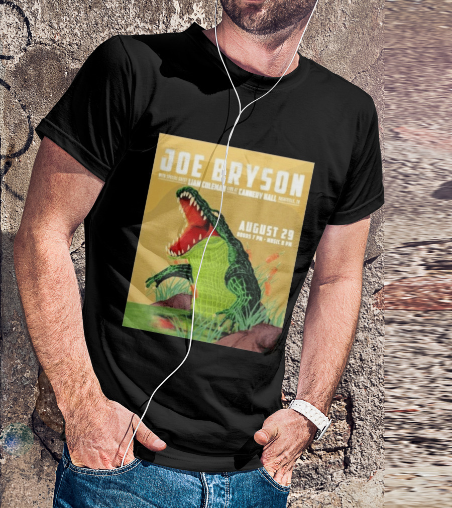 Joe Bryson With Special Guest Liam Coleman Live At Cannery Hall Nashville August 29 Crocodile T-Shirt