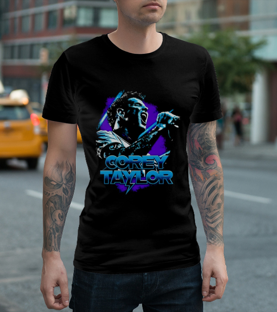 Corey Taylor Slipknot Live Performance Music T-Shirt