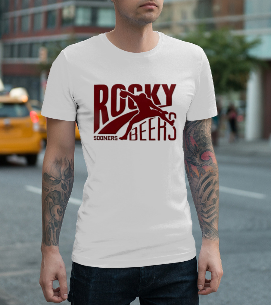 Rocky Beers Sooners Football Oklahoma Fan T-Shirt