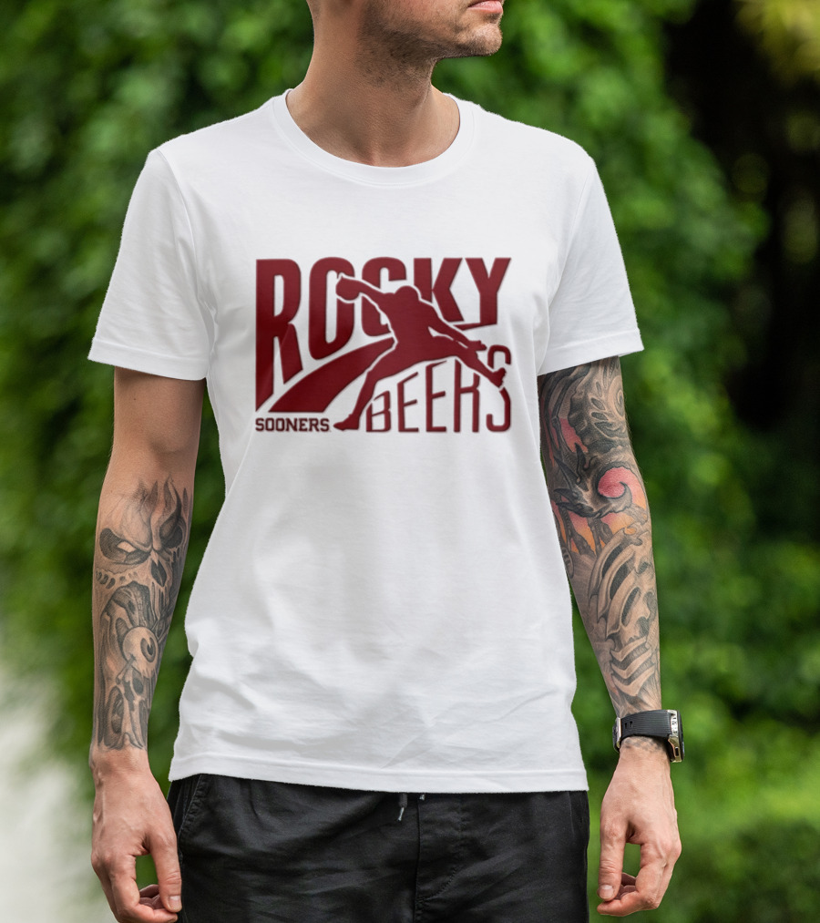 Rocky Beers Sooners Football Oklahoma Fan T-Shirt
