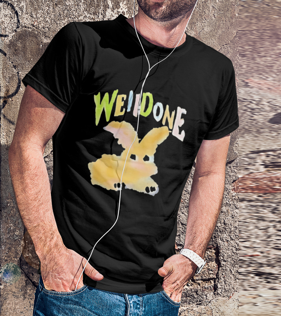 We11done Colorful Bunny Rabbit Fashion Playful Pastel Aesthetic T-Shirt