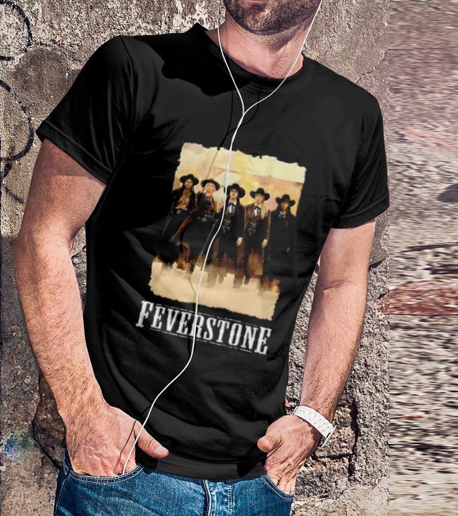 Feverstone Five Women Cowboy Outfits Walking T-Shirt