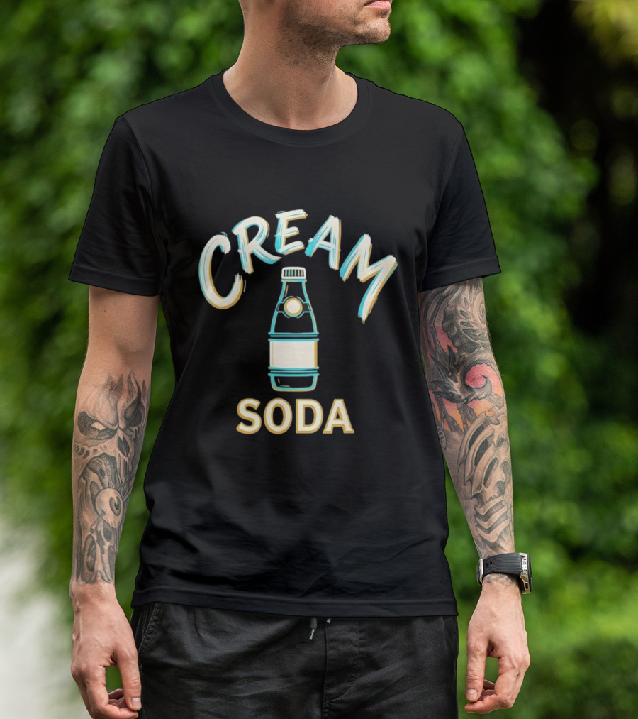 Cream Soda Bottle Drink Beverage T-Shirt