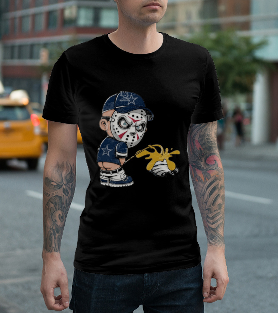 Dallas Cowboys Jason Voorhees Pissing On Philadelphia Eagles T-Shirt