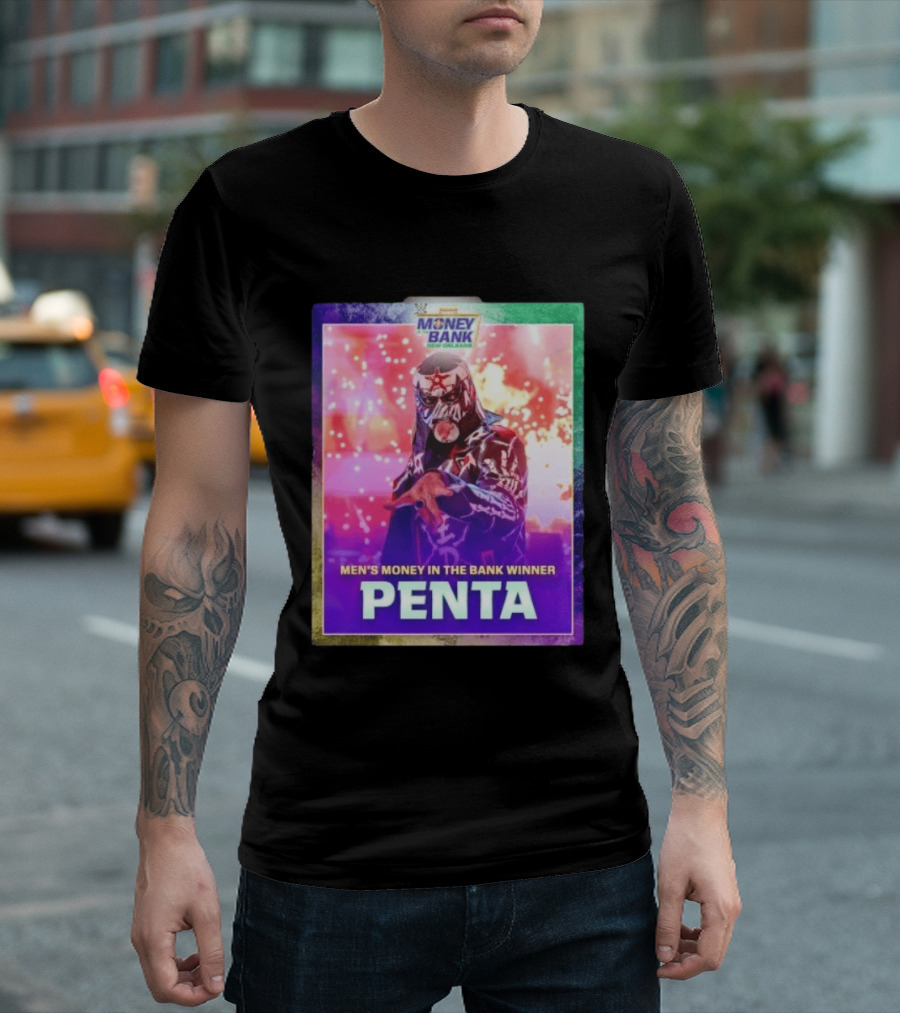 Penta Men's Money In The Bank Winner New Orleans Wrestler T-Shirt
