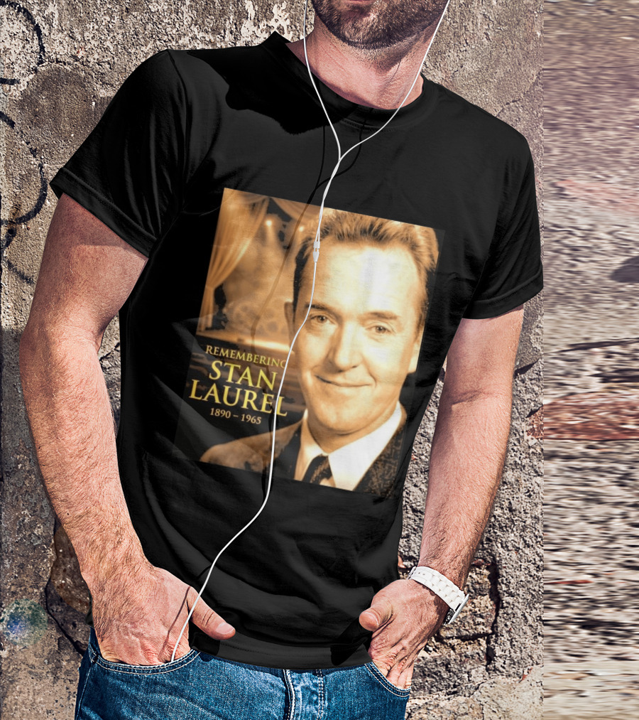 Remembering Stan Laurel 1890 1965 Vintage Theater T-Shirt