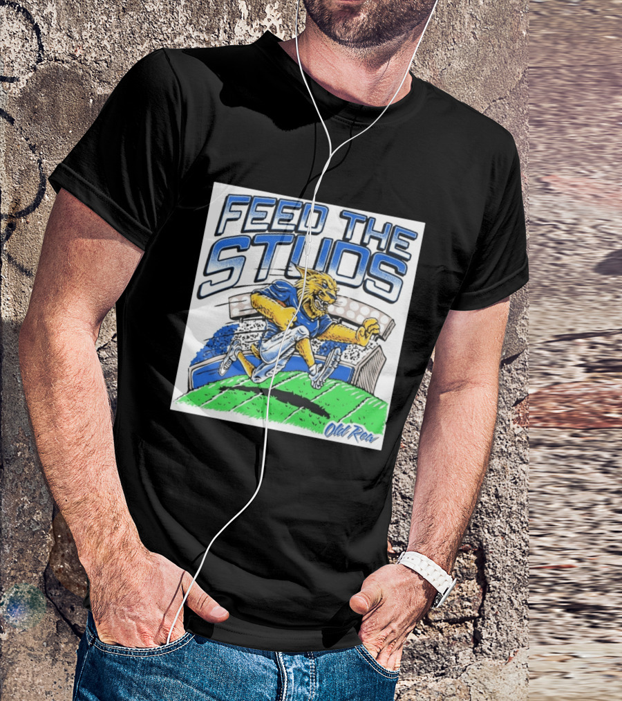 Feed The Studs Old Row Football Wildcat Stadium Run T-Shirt