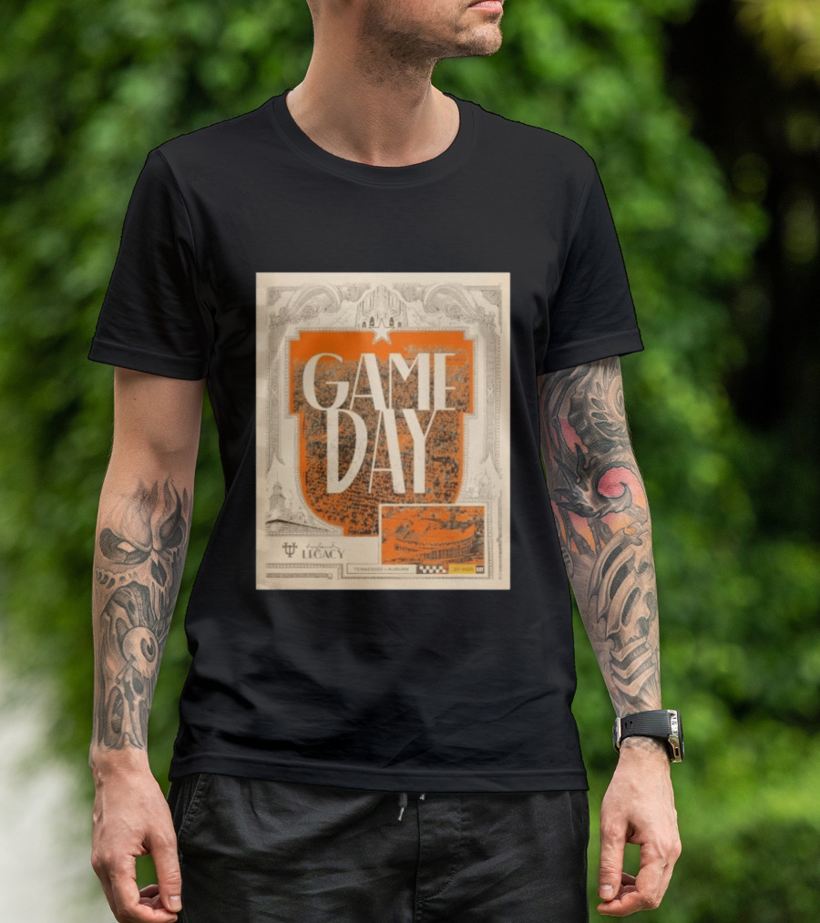 Tennessee Auburn Game Day Neyland Legacy Stadium Matchup T-Shirt