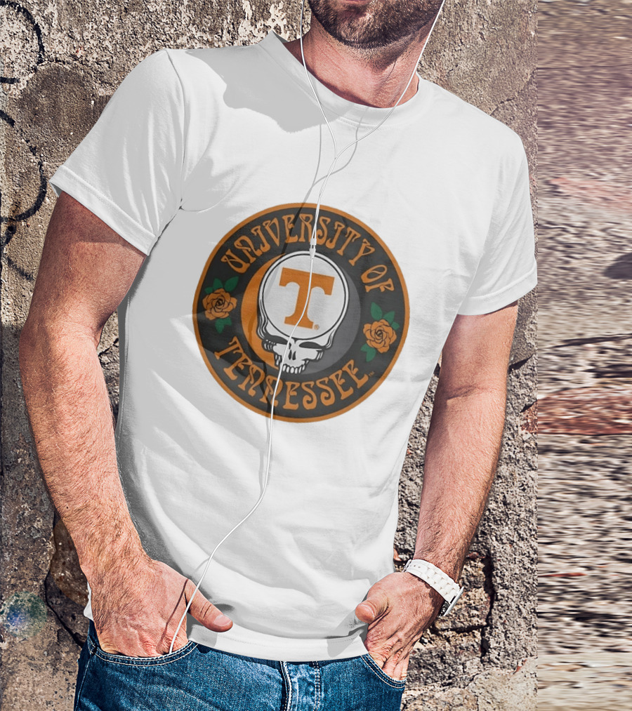 University Of Tennessee Grateful Dead Steal Your Face Skull Roses T-Shirt