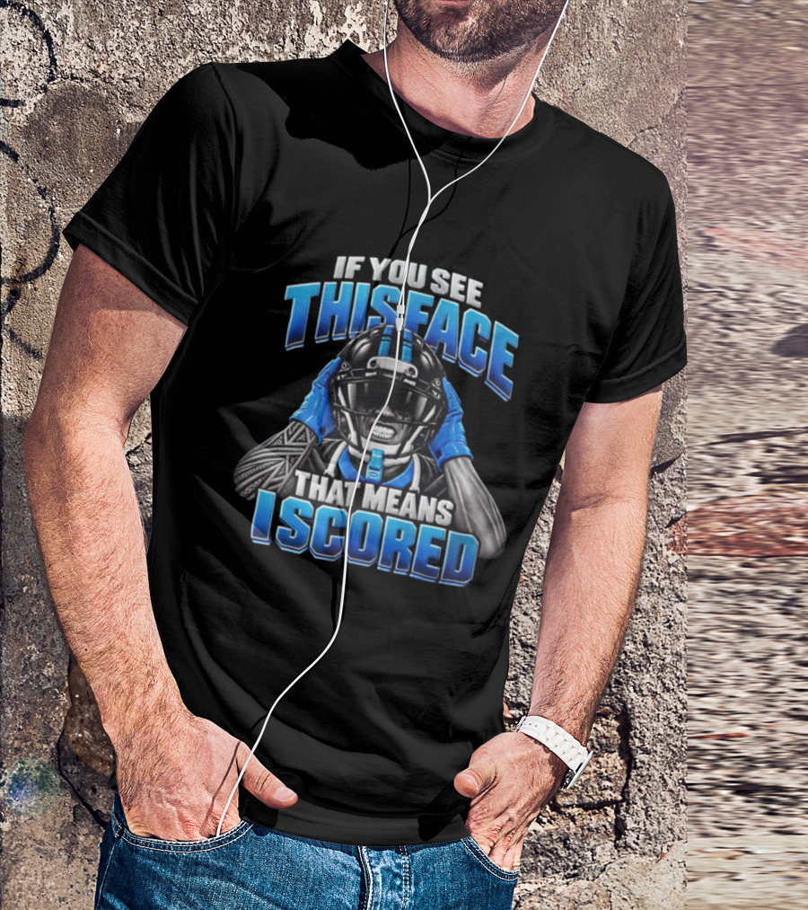 Xavier Legette Carolina Panthers This Face That Means I Scored T-Shirt