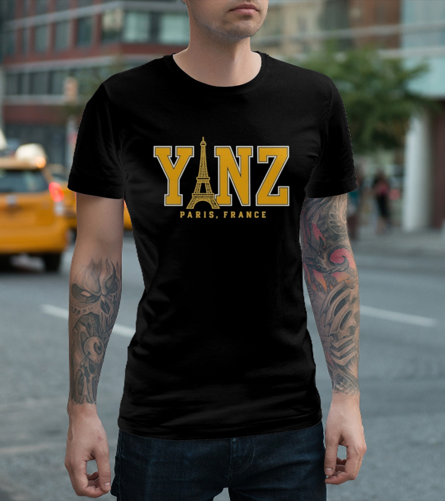 Yanz Eiffel Tower Paris France Travel City T-Shirt