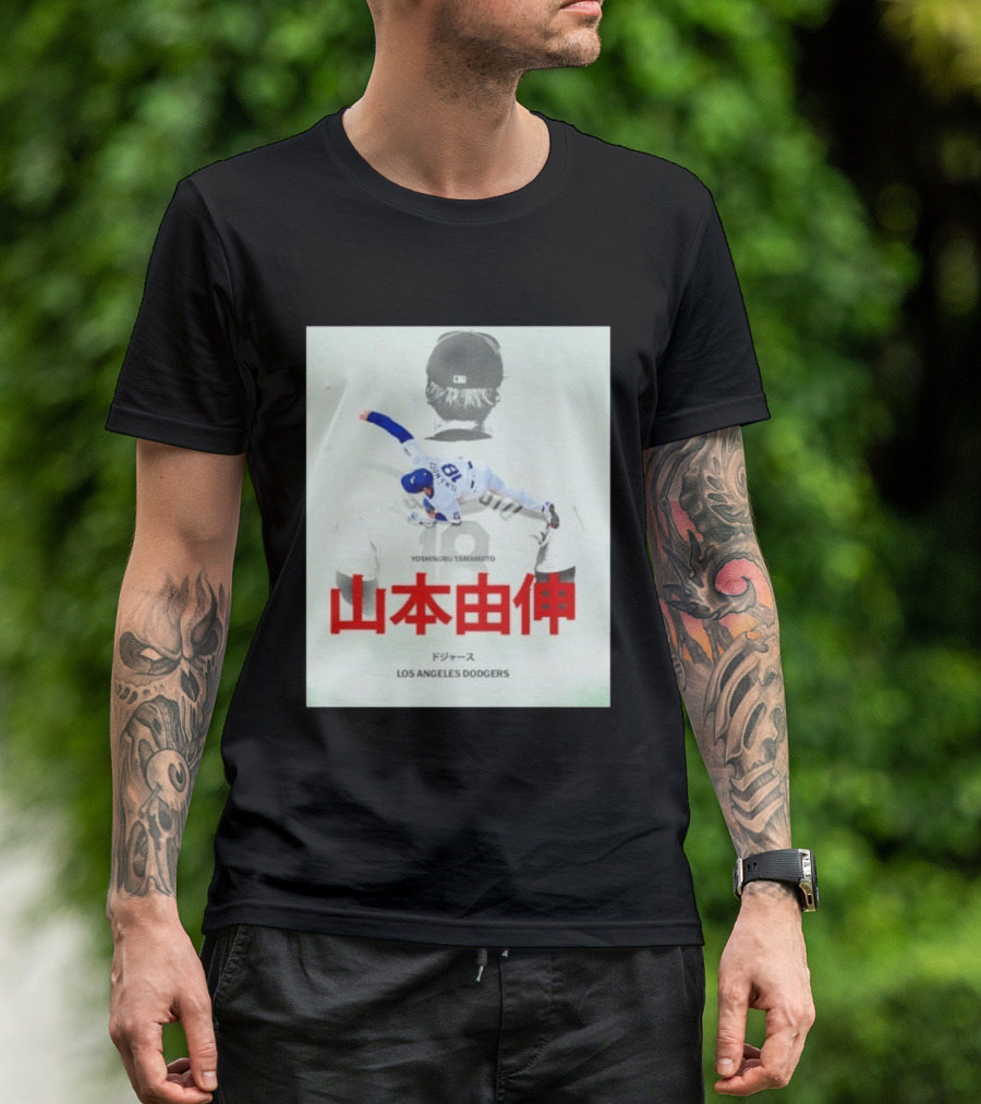 Yoshinobu Yamamoto No 18 Los Angeles Dodgers T-Shirt