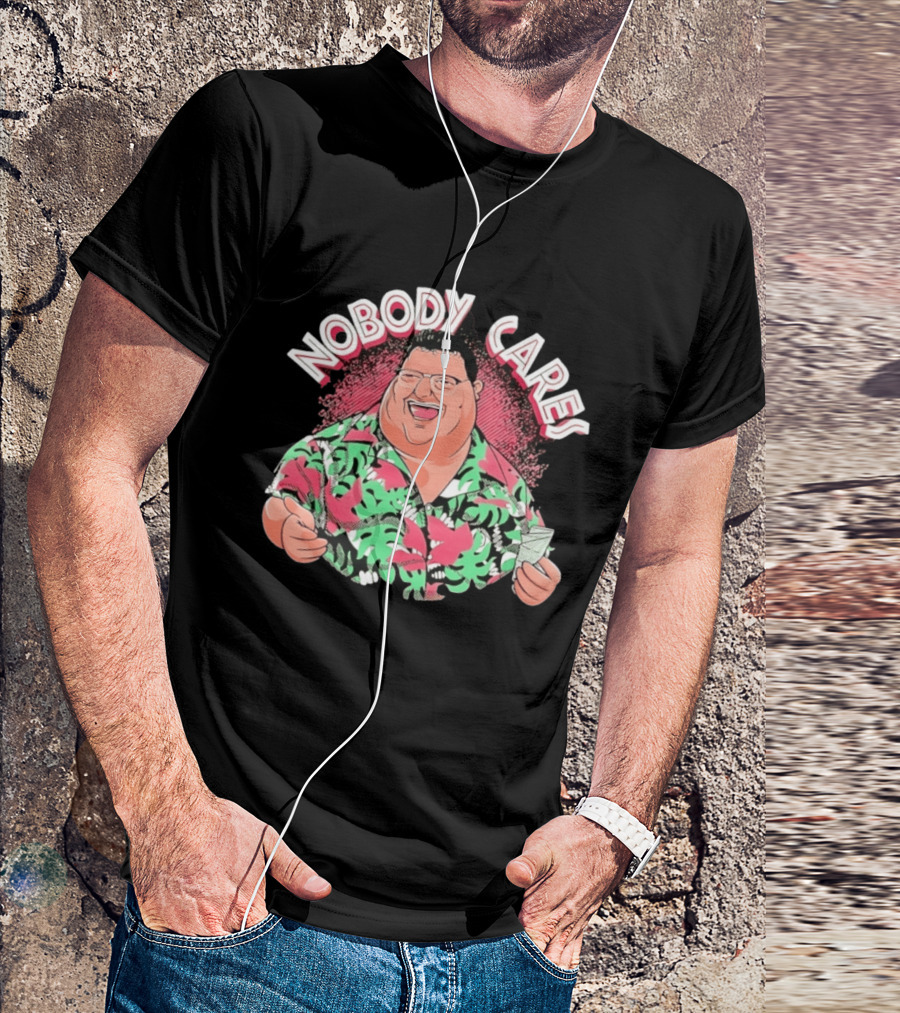 Seinfeld Newman Nobody Cares Wayne Knight Tropical Hawaiian T-Shirt