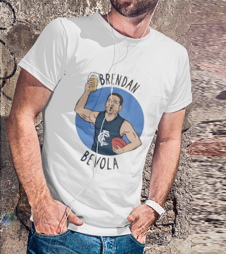 Brendan Bevola Carlton Football Club Beer Cheers T-Shirt