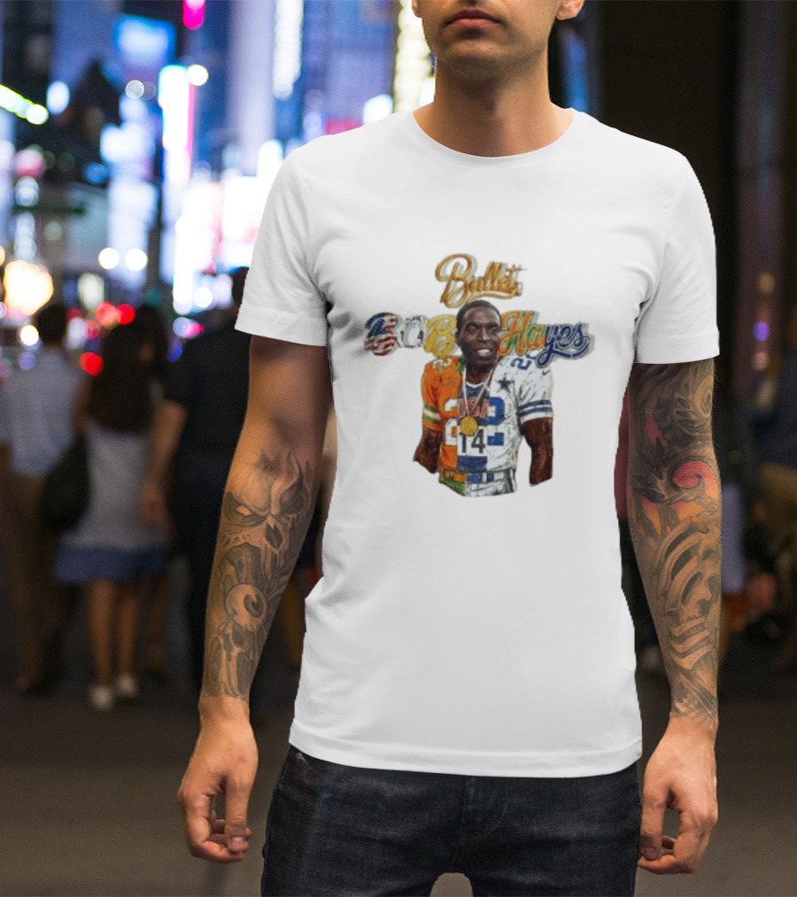 Bullet Bob Hayes Dallas Cowboys 22 Career Legacy T-Shirt