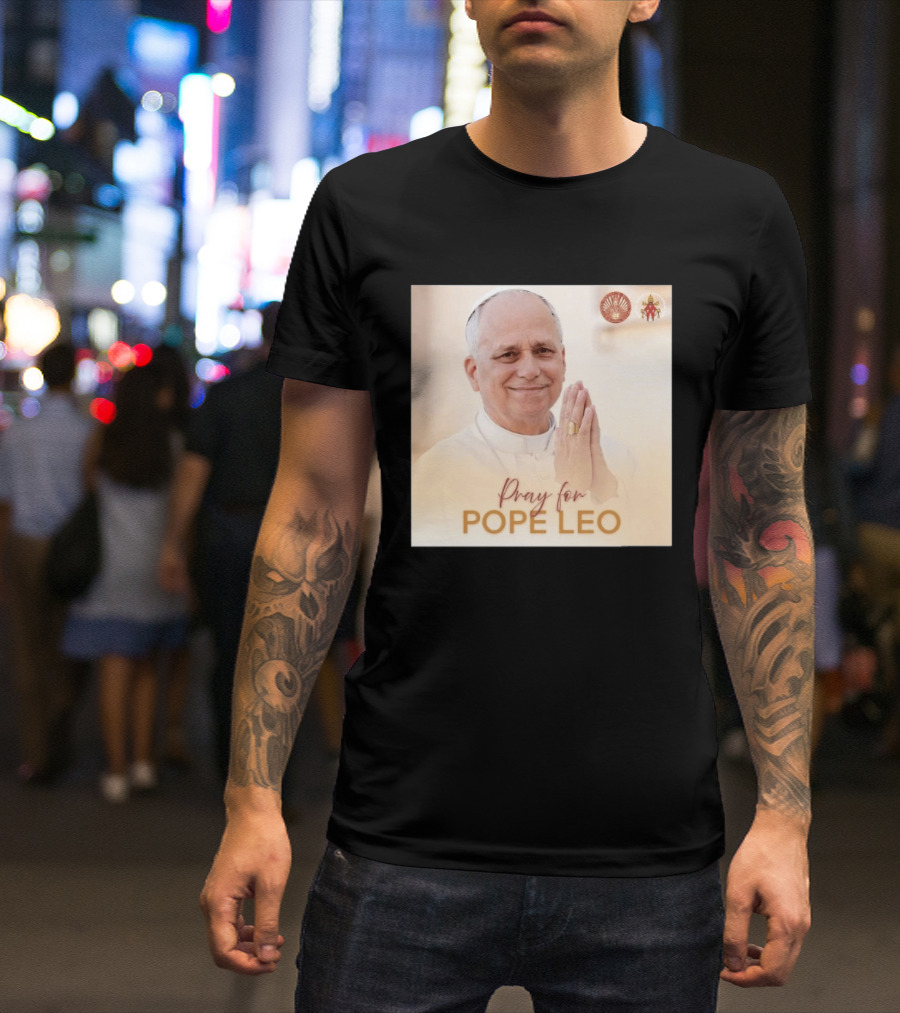 Pray For Pope Leo Clerical Blessing With Clergy T-Shirt