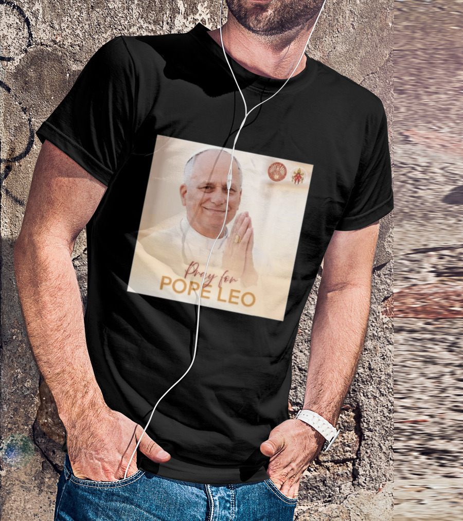 Pray For Pope Leo Clerical Blessing With Clergy T-Shirt