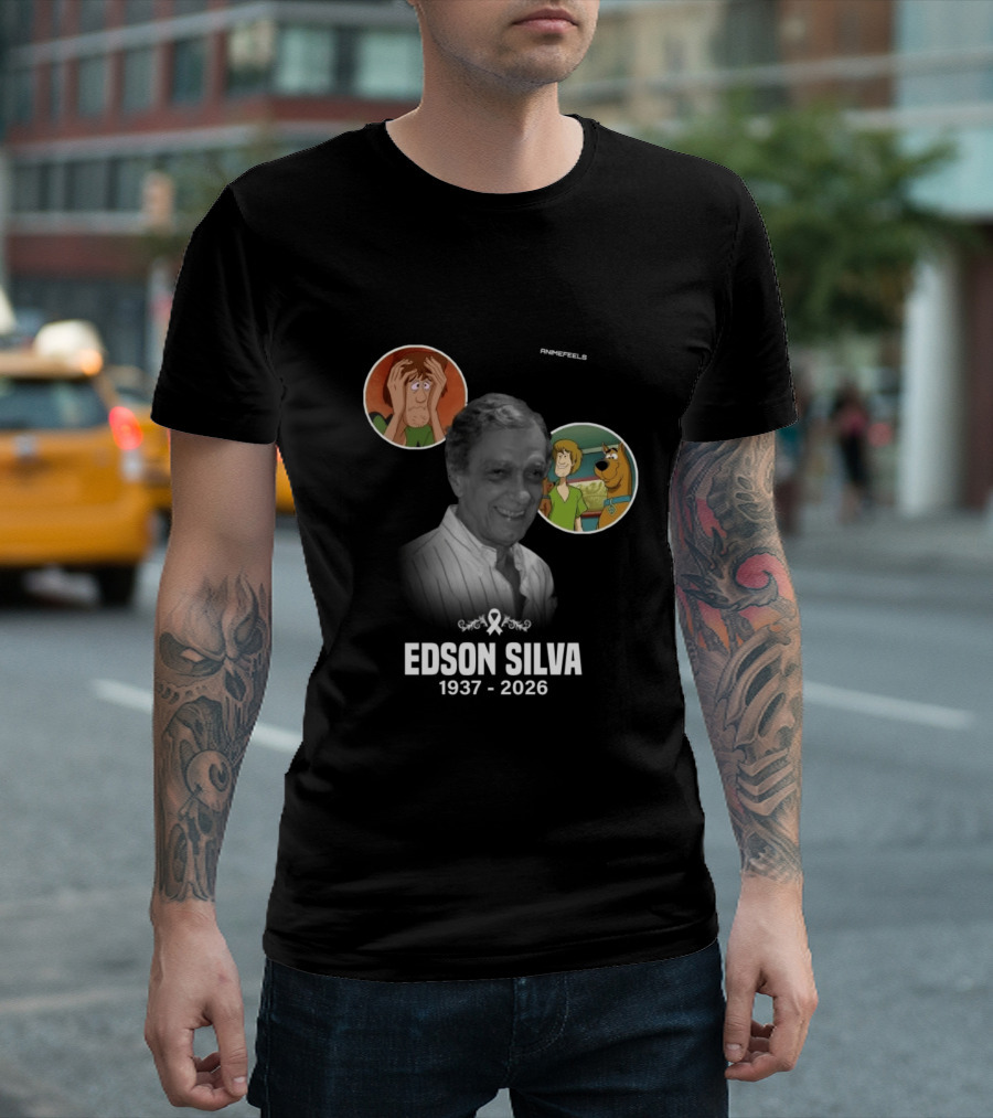 Edson Silva 1937 2026 Shaggy And Scooby Doo Tribute Animefeels T-Shirt
