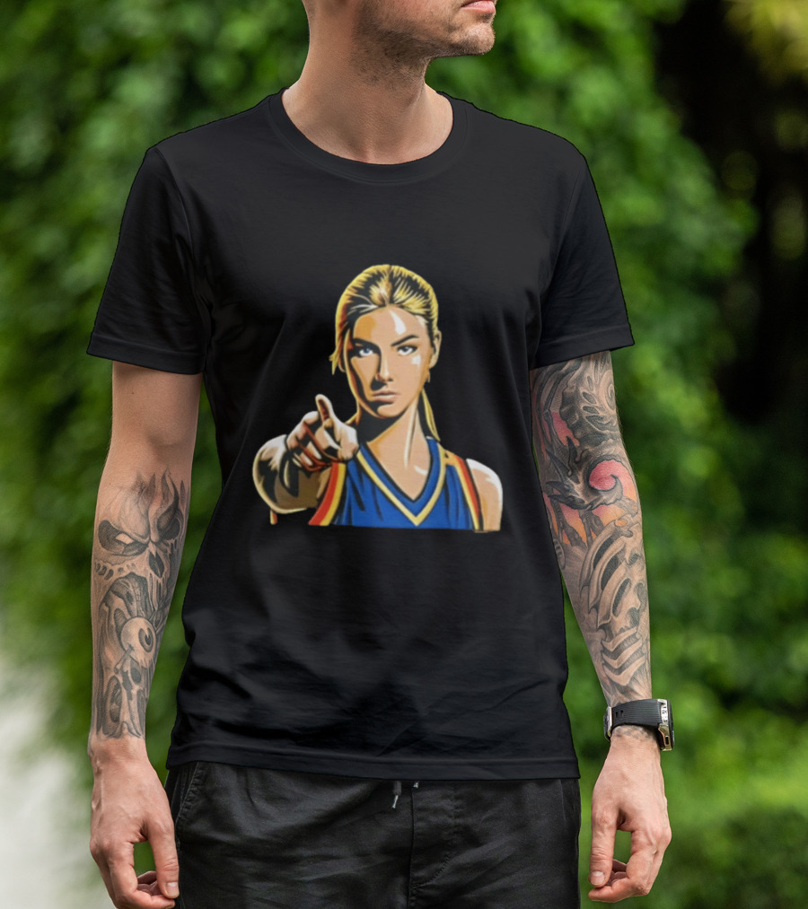 Kate Upton Blonde Woman Pointing Finger T-Shirt