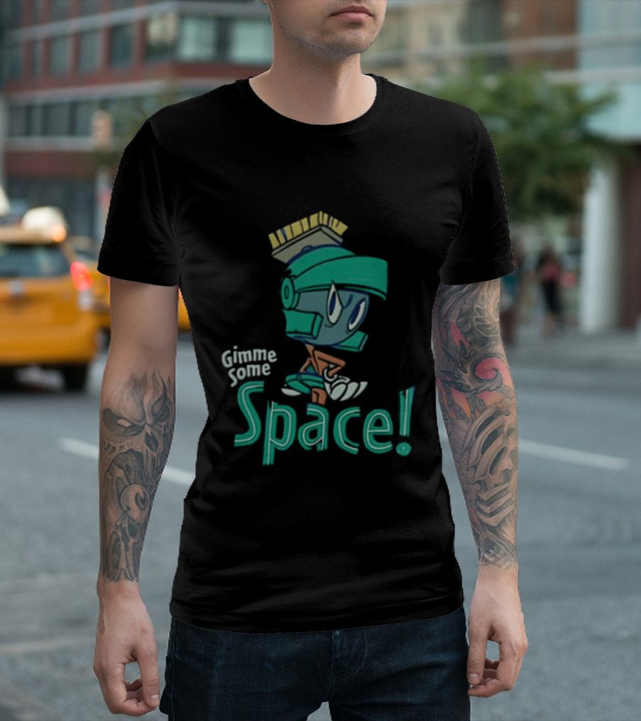 Looney Tunes Gimme Some Space Marvin The Martian Helmet T-Shirt
