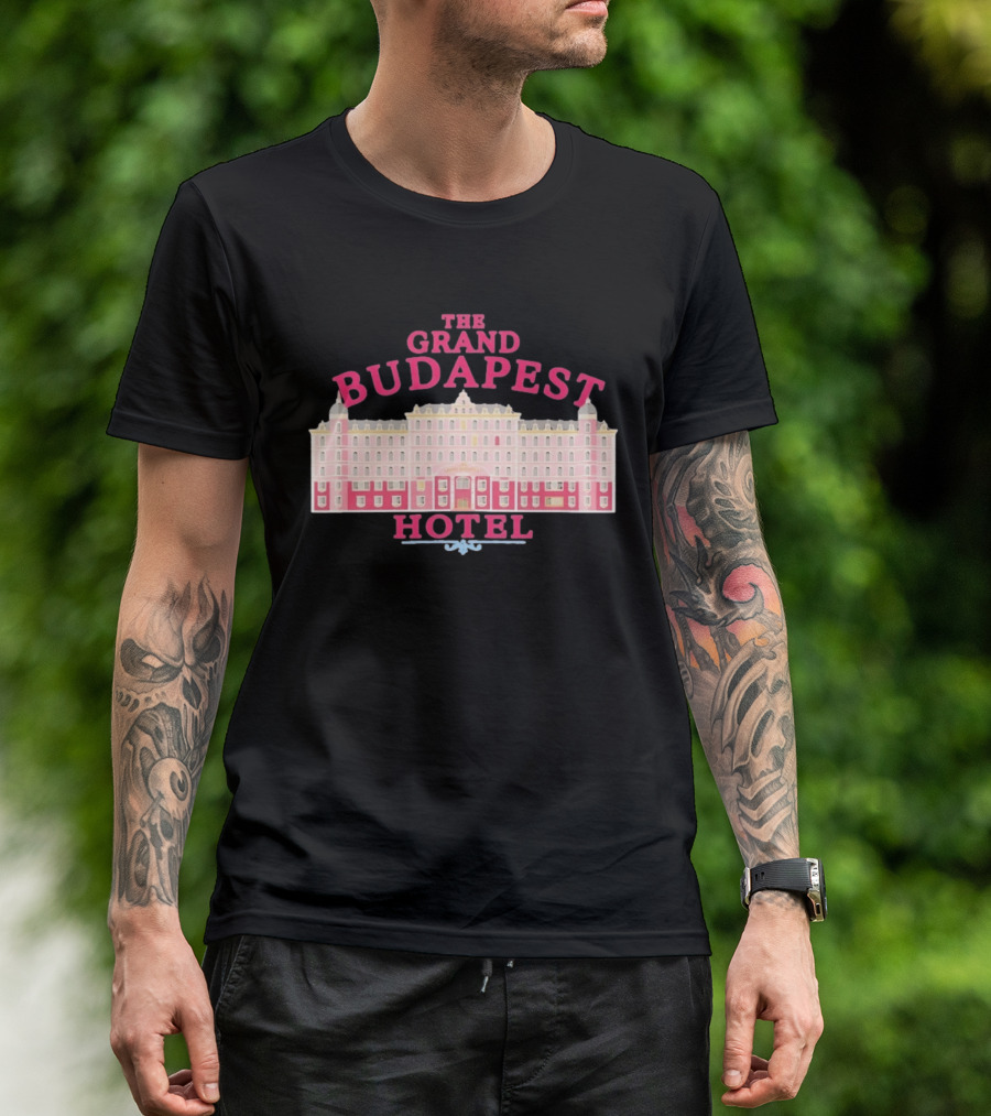 The Grand Budapest Hotel Wes Anderson Iconic Movie Architecture T-Shirt