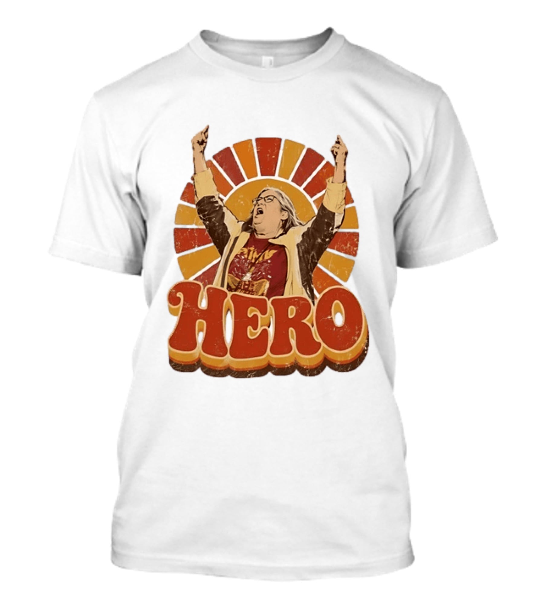 Hero Carol Danvers Captain Marvel Vintage Retro Sunburst T-Shirt