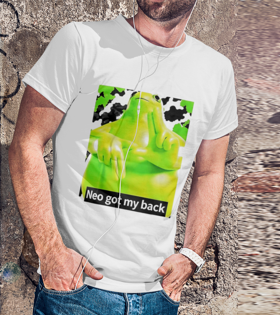 Neo Got My Back Green Frog Meme T-Shirt