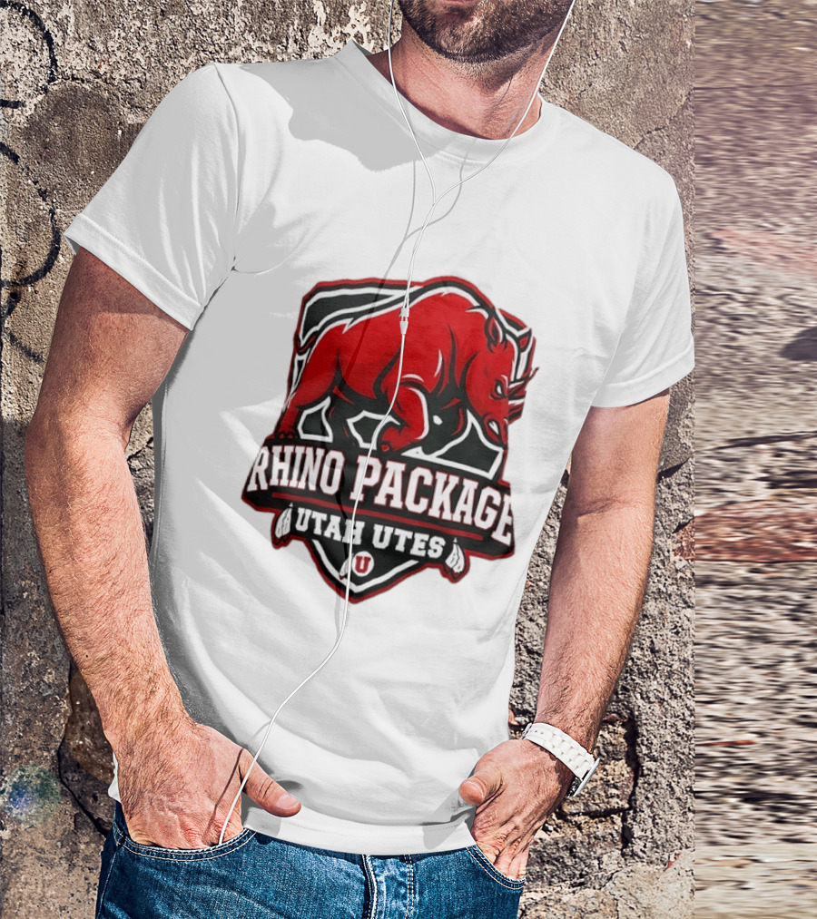 Rhino Package Utah Utes College Football Team Spirit T-Shirt