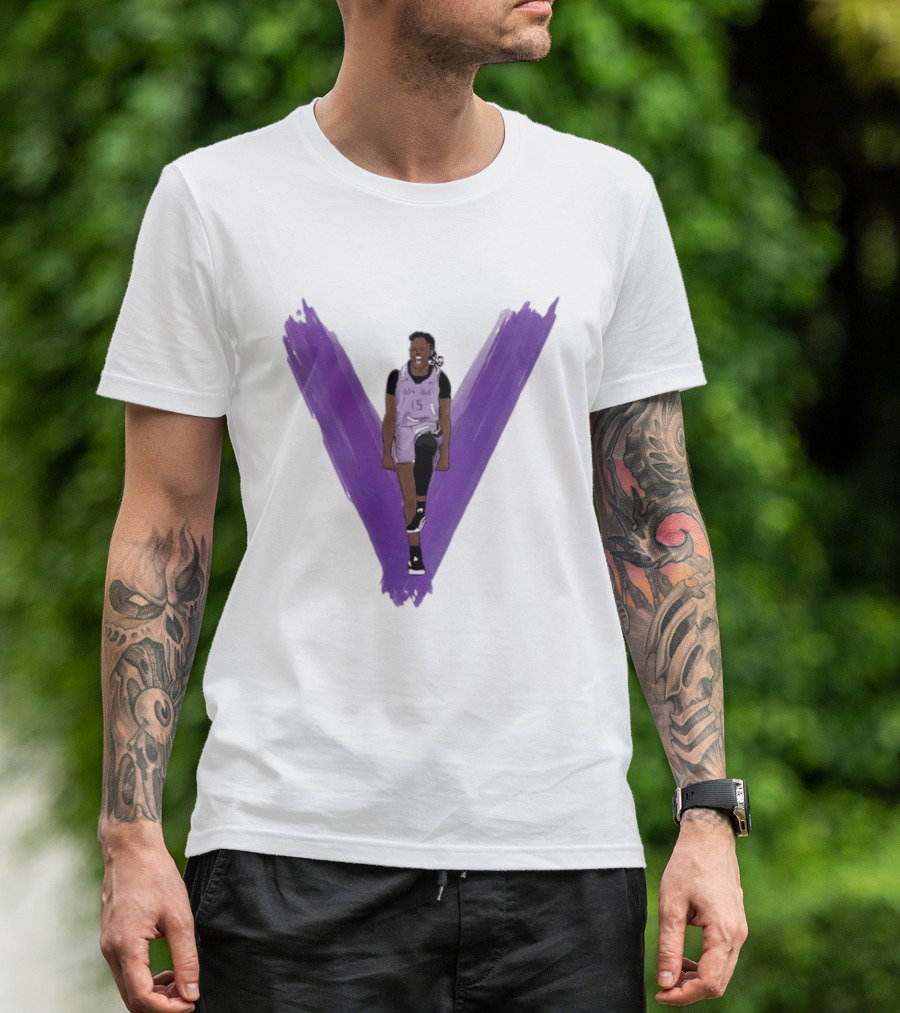 Tiffany Hayes Los Angeles Sparks 15 WNBA Basketball Player Purple V T-Shirt