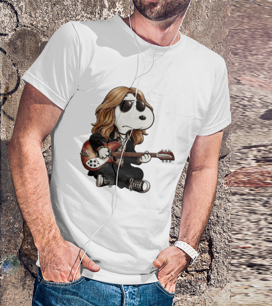 Tom Petty Snoopy Rickenbacker Guitar T-Shirt