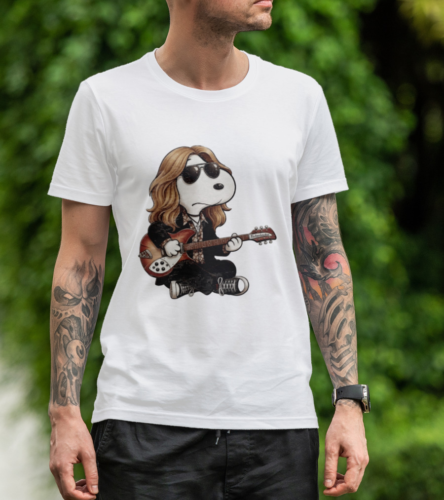 Tom Petty Snoopy Rickenbacker Guitar T-Shirt