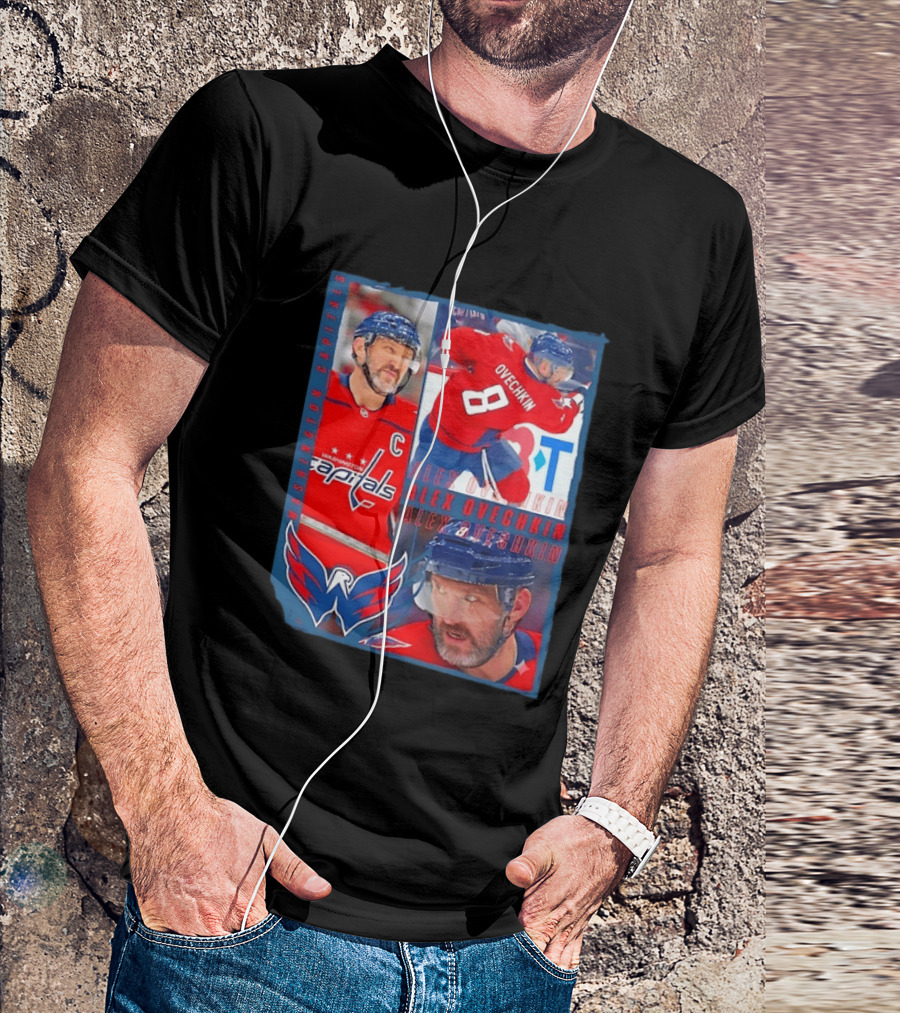 Alex Ovechkin Washington Capitals 8 NHL Hockey Legend Memorabilia T-Shirt