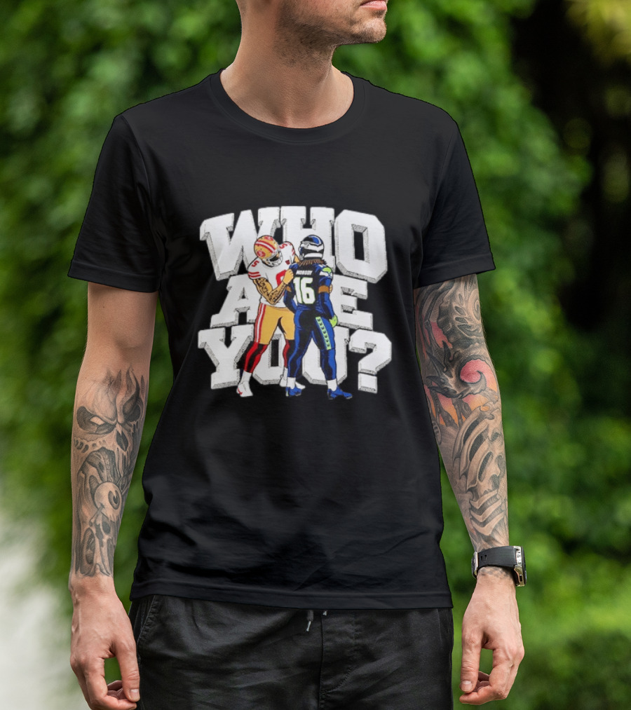 Who Are You Mike Evans Checked Stefon Diggs NFL Showdown T-Shirt
