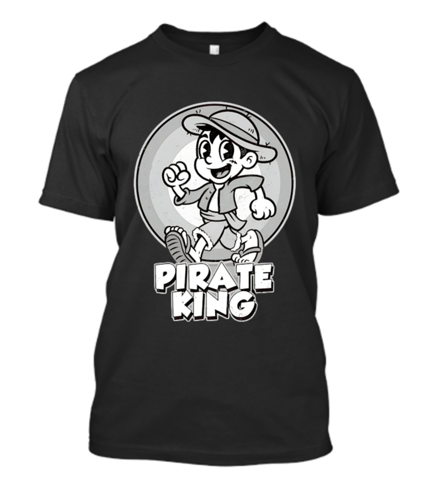 Monkey D Luffy Pirate King Retro Cartoon T-Shirt