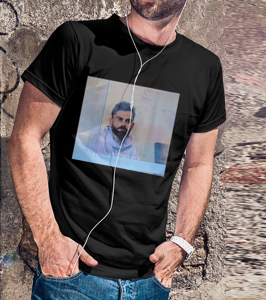 Virat Kohli Reflective Mood Cricket T-Shirt