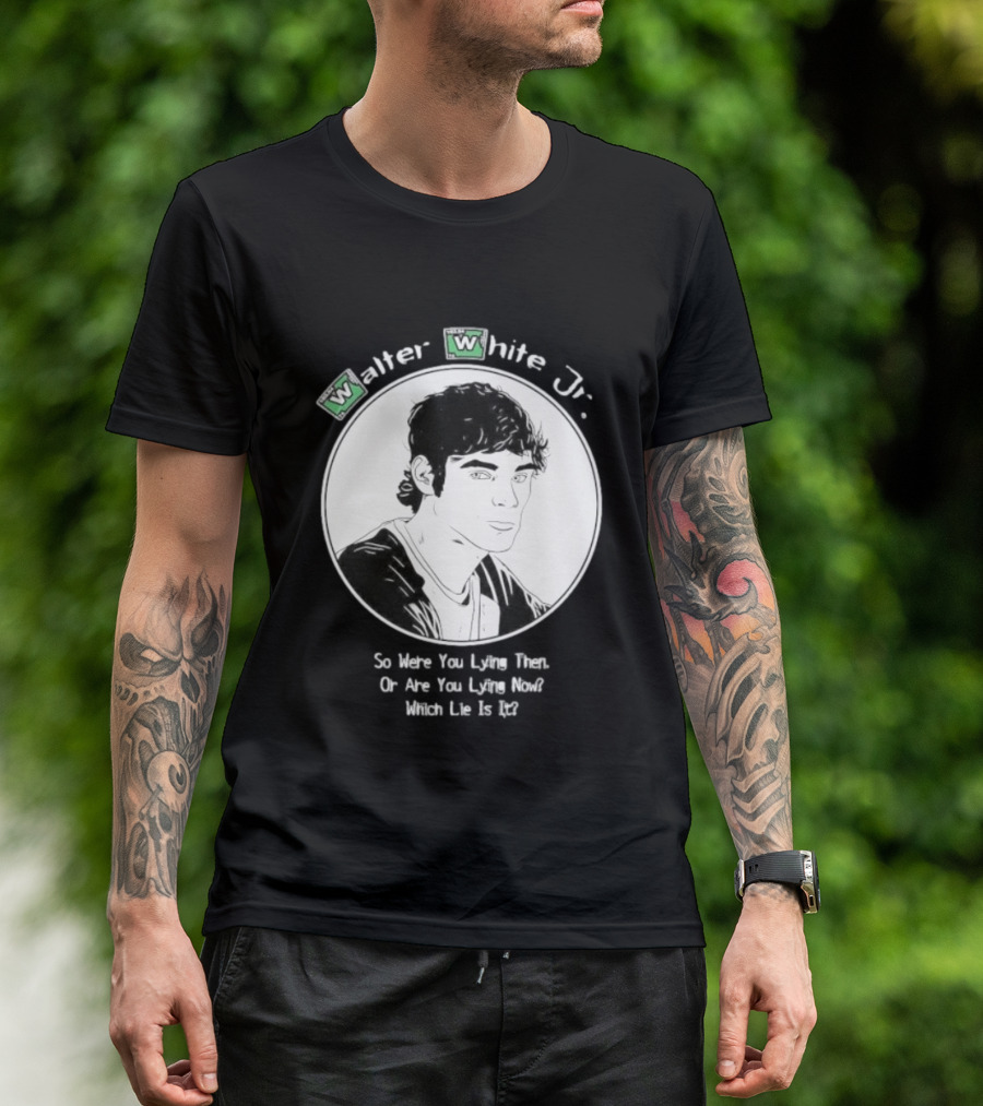 Walter White Jr So Were You Lying Then Or Are You Lying Now Which Lie Is It T-Shirt