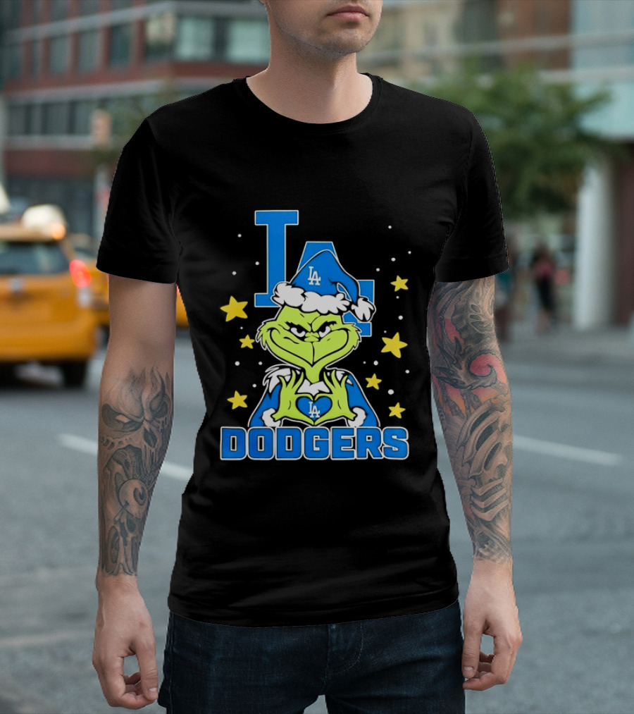 Grinch Los Angeles Dodgers Christmas 2026 Love LA Dodgers T-Shirt