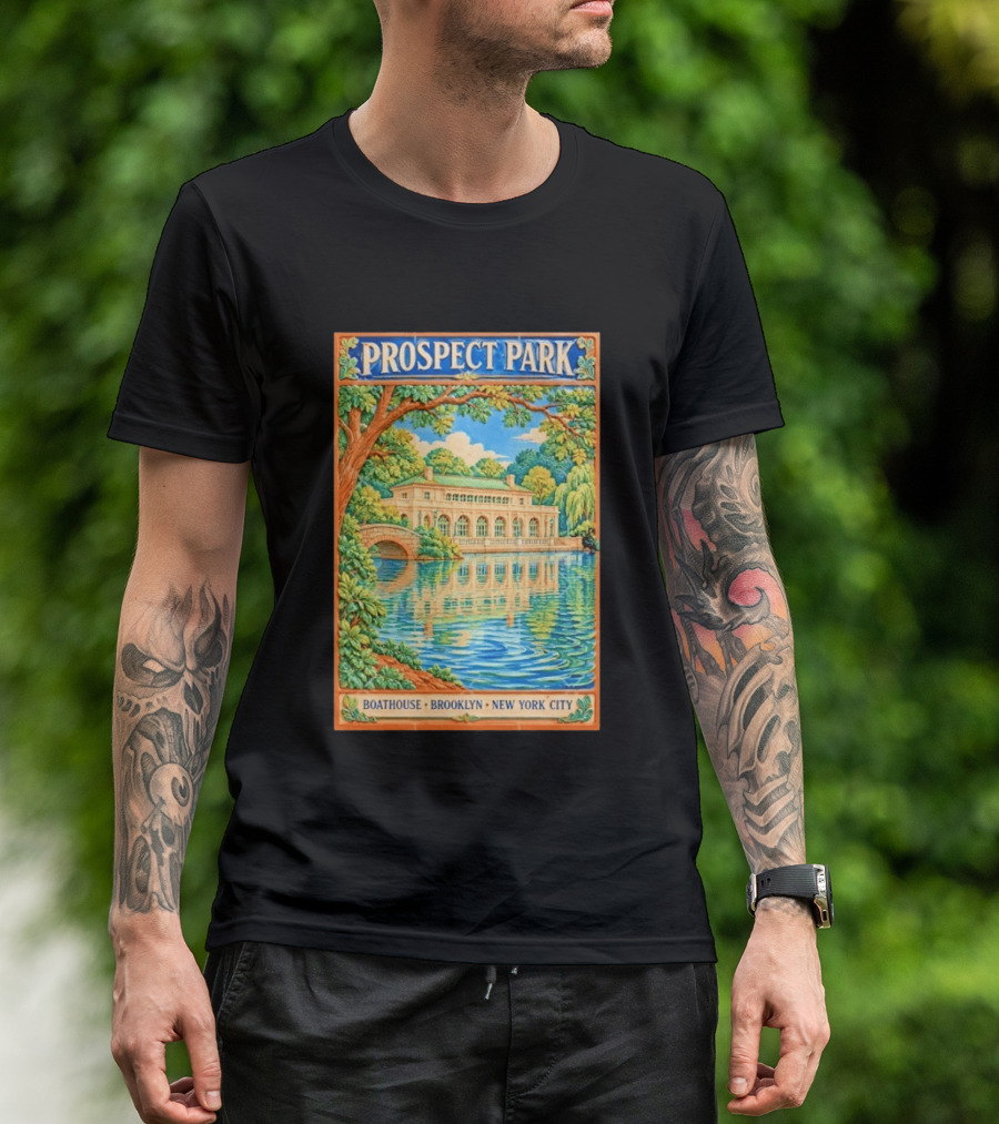 Prospect Park Boathouse Brooklyn New York City T-Shirt