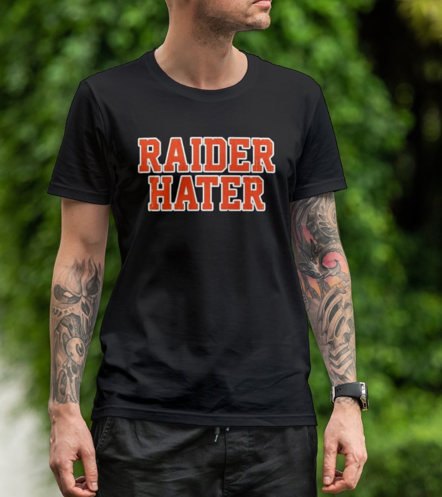 Raider Hater Distressed Rivalry Sports Fans Raiders T-Shirt