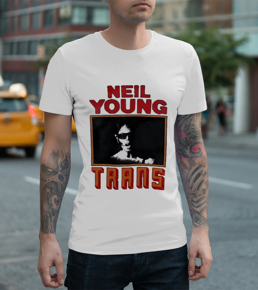 Neil Young Trans Album Cover T-Shirt