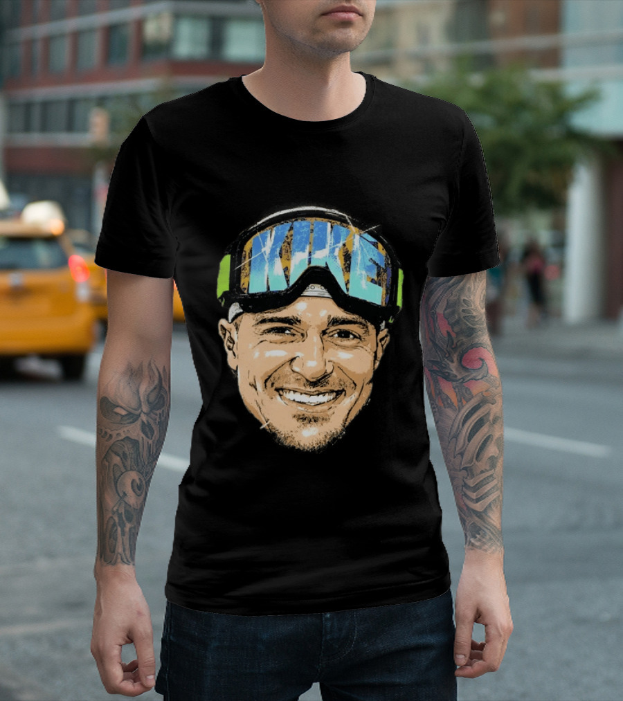 Kike Hernandez Dodgers Number 8 Face Goggles T-Shirt