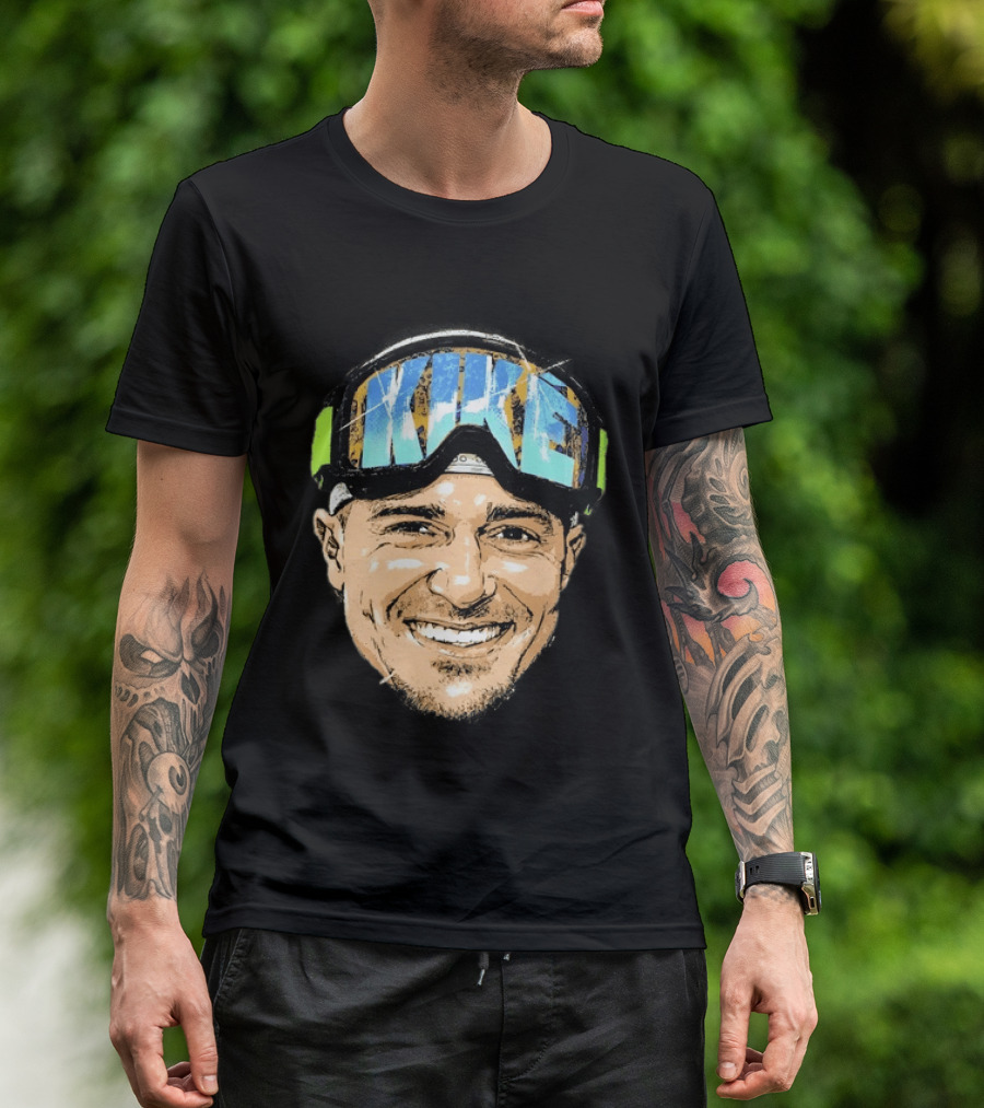 Kike Hernandez Dodgers Number 8 Face Goggles T-Shirt