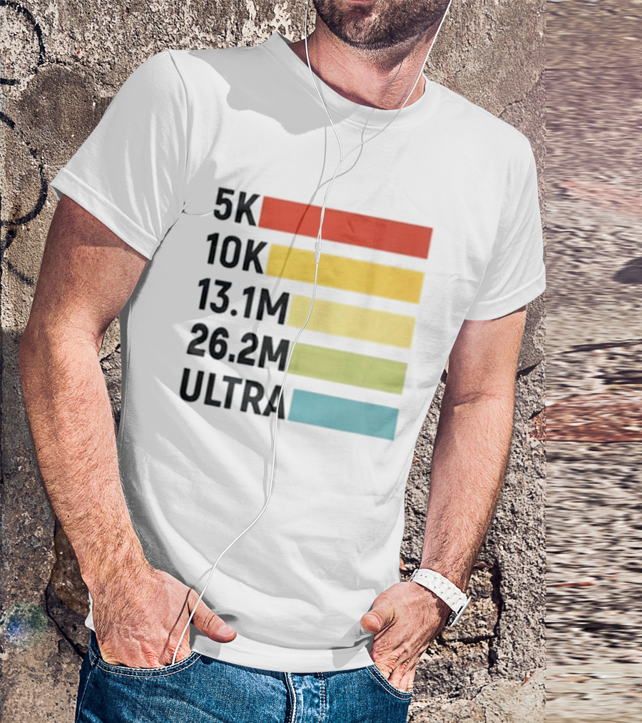 5K 10K 13.1M 26.2M Ultra Running Distance Chart T-Shirt