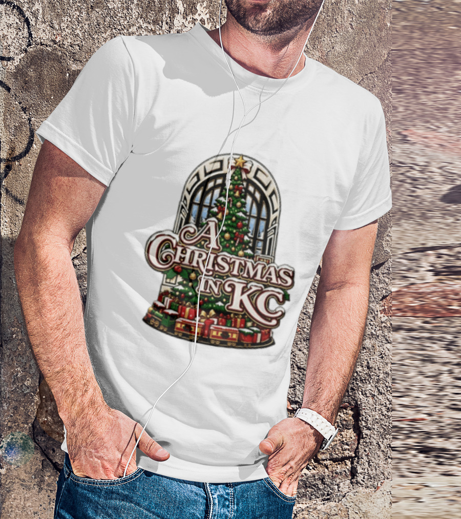 A Christmas In KC Union Station Kansas City Holiday Tree T-Shirt