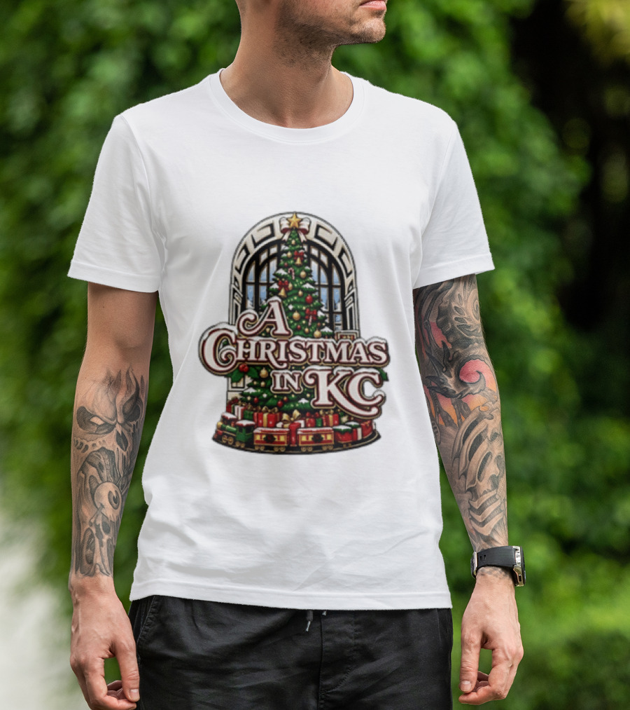 A Christmas In KC Union Station Kansas City Holiday Tree T-Shirt
